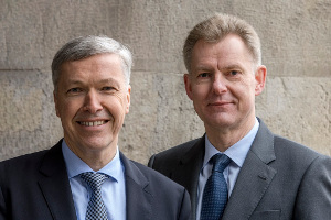 Der Vorstand der IB.SH: Erk Westermann-Lammers und  Dr. Michael Adamska.