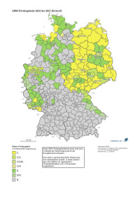 GRW-Fördergebietskarte 2014-2021 (Entwurf)