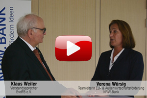 Klaus Weiler im Interview mit Verena Würsig von der NRW.BANK
